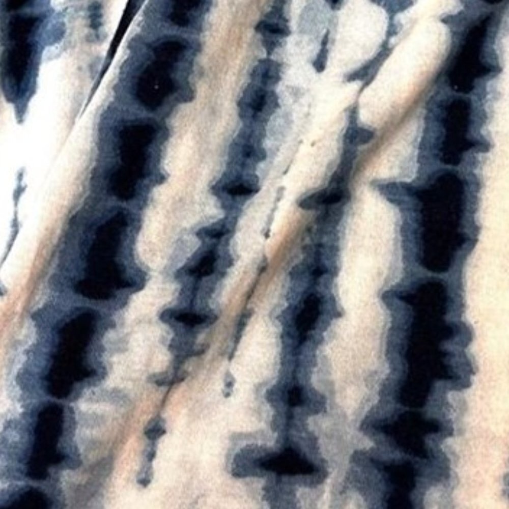 BOGO Faded Glory Blue & Cream Tie Dye Midi Skirt size Large 12 14 - Picture 4 of 4